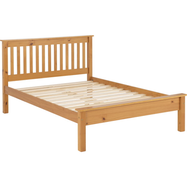 The Revolutionary Furniture Company-Flaxton King Size Low End Bed- Antique Pine