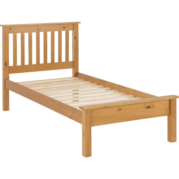 The Revolutionary Furniture Company-Flaxton Single Low End Bed- Antique Pine