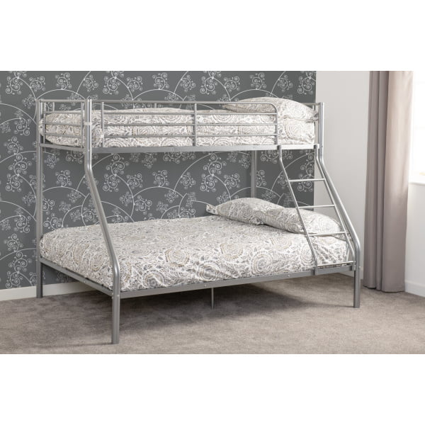 The Revolutionary Furniture Company-Kirk Triple Sleeper Bunk Bed-Silver