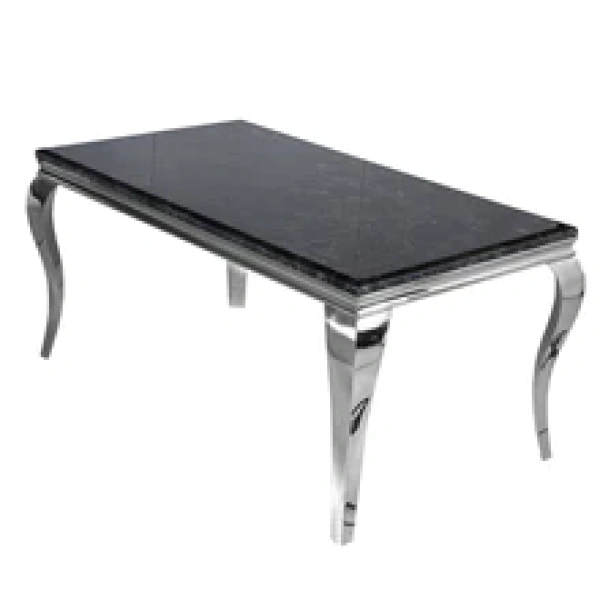 THE-REVOLUTIONARY-FURNITURE-KEXBY-DINNING-TABLE-BLACK-MARBLE-SILVER-LEGS